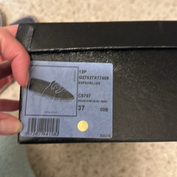 Authentic Chanel size 37 Red and blue denim espadrilles - Picture 8 of 8